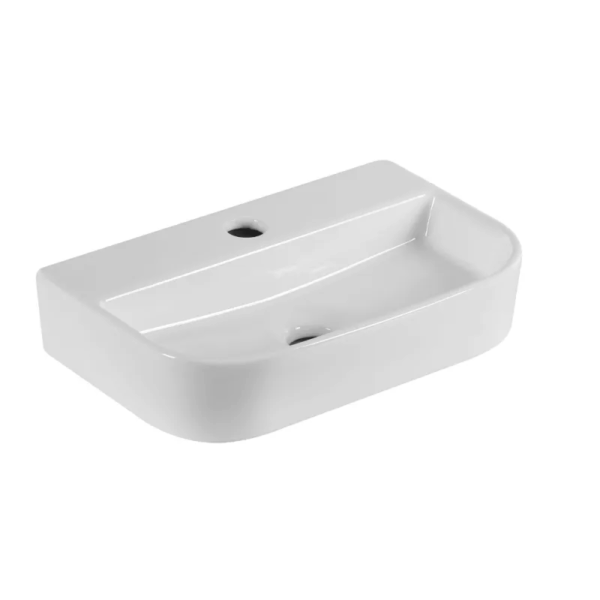Ware Factory Wholesale Bathroom Wall Mounted Wash Basin Ceramic Faucets Sinks