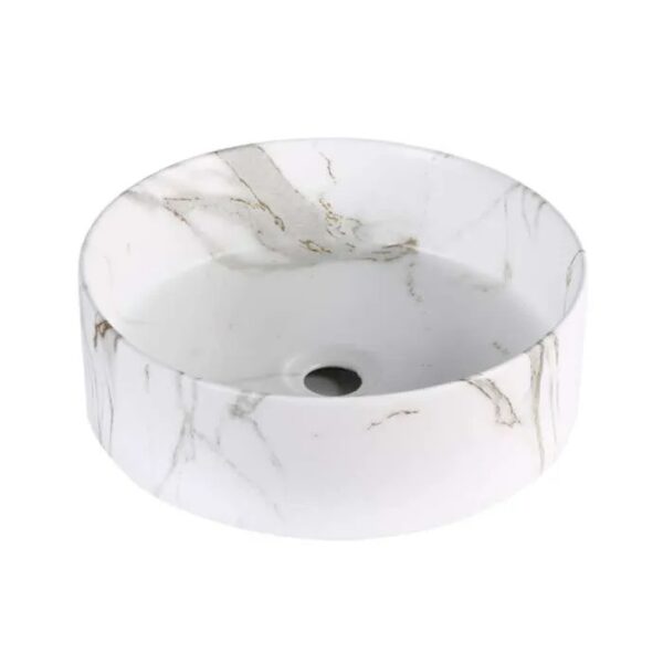 China Basin Factory Wholesale Edison Marbo 2 Ceramic Above Counter Basin