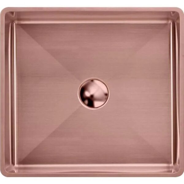 Wholesale Basin Milan Rectangular SS Inset Copper Basin Overhead