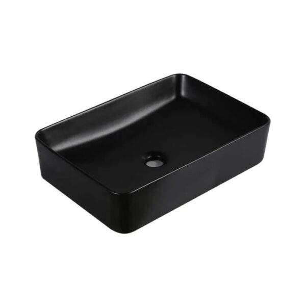 Factory Wholesale Polo Ceramic Above Counter Basin Black