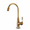 MP KF 10104 Ceramic Core Valve High Arc Antique Brass Kitchen Sink Faucet