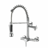 MP KF 1042 High Quality Chrome Spring Kitchen Sink Faucet with Pull Sprayer