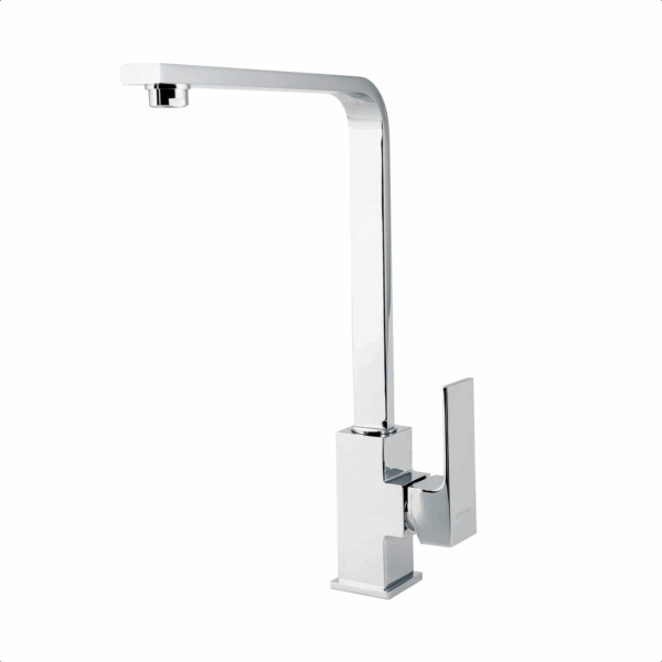 Modern Square Flat Tube SUS304 Stainless Steel Kitchen Faucet