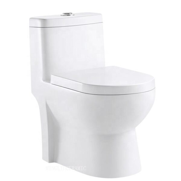 Bathroom Washdown Floor Mounted One piece Ceramic Toilet