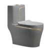 MP OP 1052 High Quality Siphon Flushing White Gold Line Ceramic One Piece Toilet