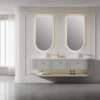 MP RM2603 Wall Mounted Solid Wood Bathroom Vanity Cabinets for Villas Home Hotel