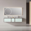 MP RM2605 High Quality Bathroom Furniture Artificial Stone Sink Wall Cabinet