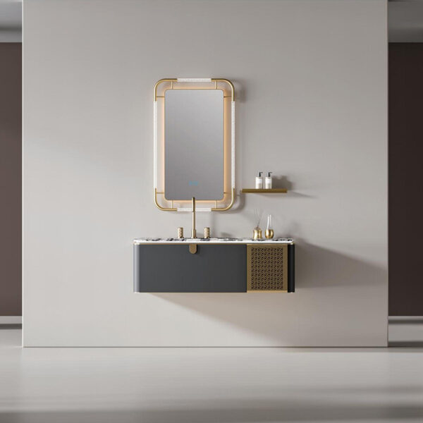 Bathroom Vanity Wall Mounted Wood Bathroom Cabinet