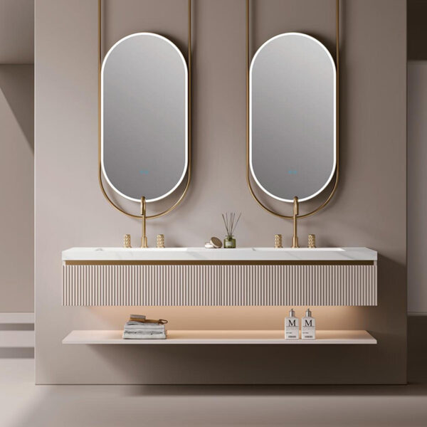 Hotel Floating Bathroom Vanity Contemporary Modular Bathroom Vanity
