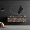 MP RM2632 Luxury Wall Hung Sintered Stone Floating Double Sink Bathroom Vanity