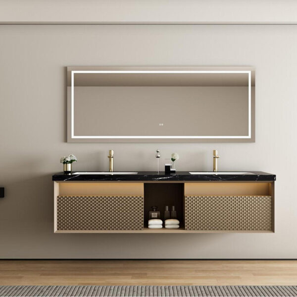 Luxury Tall Bathroom Vanity Floor Mounted Bathroom Sink Cabinet