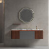 MP RM2643 Luxury Bathroom Cabinet Vanity Furniture Two Sink Vanity Cabinet