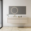 MP RM2649 Luxury Wall Mounted Mirror Cabinet Bathroom Ceramic Basin Sink