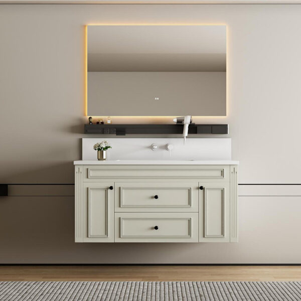 Modern Design Custom Wall Mounted LED Mirror Bathroom Vanity