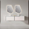 MP RM2676 Luxury Bathroom Vanity Cabinet Stainless Steel Floor Mounted Vanity