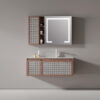 MP RM2684 Luxury Top End Made Mirror Small Wood Wall Mounted Modern Bathroom Cabinet Vanity