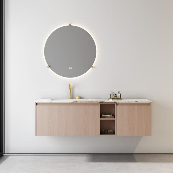 Wholesale Luxury Hotel Wall-hung Basin With Bathroom Sink Cabinets