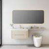 MP RM2692 Modern Wall Mounted Stainless Steel Bathroom Vanity Cabinets