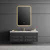 MP RM2694 Wholesale Luxury European Style Furniture Simple Design Wall Mount Wooden Panel Bathroom Vanities