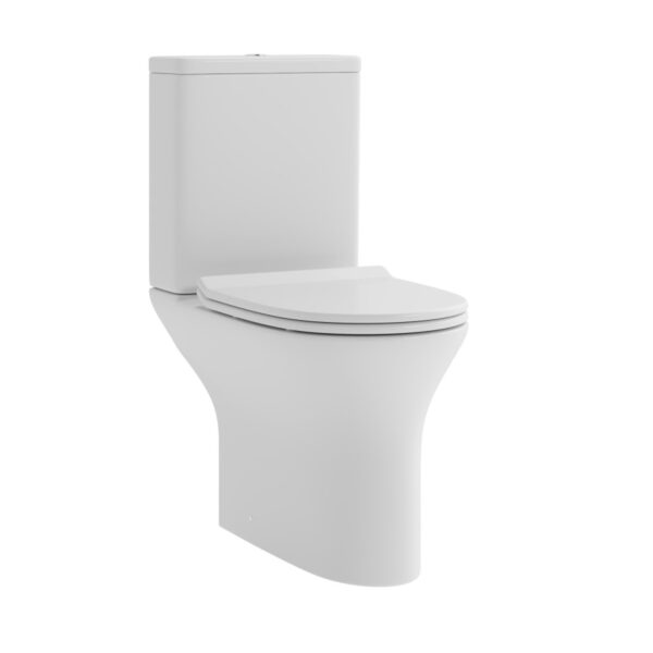 Modern Rimless Two Piece Hotel Washdown Bathroom Toilet