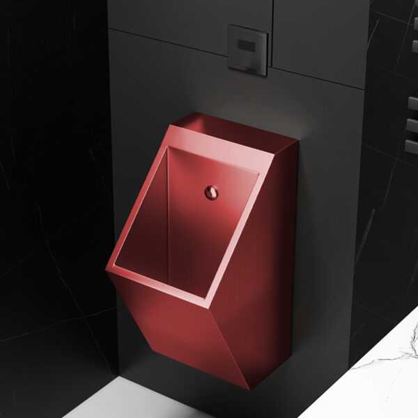 Light Luxury Modern Design Wall Mounted Stainless Steel Mens Urinal