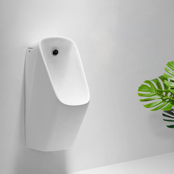Luxury Bathroom Ceramic wall hung Urinal Hotel Auto Flushing