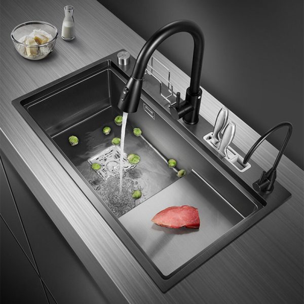 201 304 Stainless Steel Sink Wash Dish Double Bowl Stainless Steel Handmade Kitchen Sink