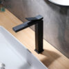 Matt Black Finished Single Handle Faucet Square