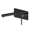 Matt Black Finished Wall Mounted Brass Faucet