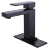 Matte Black Bathroom Basin Sink Faucet Hot
