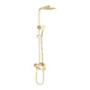 Matte Black Thermostatic Rainfall Shower Faucet Set