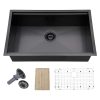 Matte Black Undermount Kitchen Sink 16 Gauge.jpg 800x800