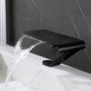 Matte Black Waterfall Basin Mixer Faucet Brass
