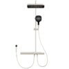 Milk White Brass Thermostatic Shower Set Polished