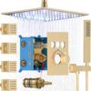 Modern 12 Inch Rain Shower System Thermostatic