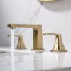 Modern Basin Mixer Faucet Deck Mounted Dual