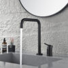 Modern Bathroom Basin Mixer Faucet Deck Mounted