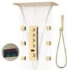 Modern Bathroom Shower System With Thermostat Rainfall