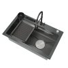 Modern Black Kitchen Nano Honeycomb Stainless Steel.jpg 800x800