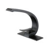 Modern Curved Shape Solid Brass Matt Black