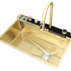 Modern Elegant Gold Single Bowl Faucet Handmade