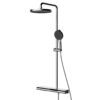 Modern Gun Grey Shower Faucet Square Tube