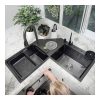 Modern Handmade Black Nano Double Kitchen Sink.jpg 800x800