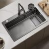 Modern Luxury Kitchen Faucet with Single Bowl