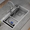 Modern Multifunction Gun Grey Farmhouse Single Bowl.jpg 800x800