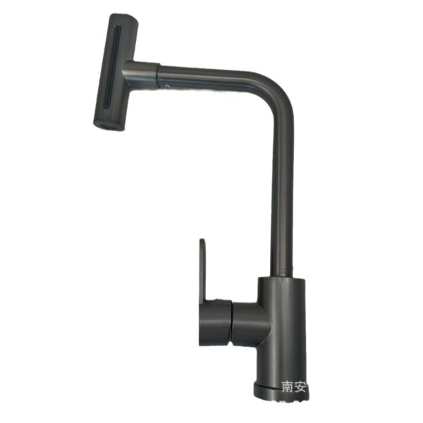 Modern Single Handle Pull Kitchen Faucet with Rotating Sprayer Brushed Nickel Finish Spring Design CN;GUA Kitchen Tap