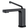Modern Single Hole Matt Black Brass Basin