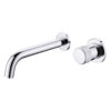 Modern Wall Mounted Chrome Brass Basin Faucets