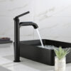Modern Wash Basin Faucet Matte Black Lavatory