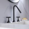 Modern Wash Basin Mixer Faucet Matte Black